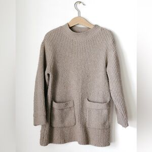 ZARA Kids Taupe Textured Knit Sweater (Size 4-5 Years / 110cm)